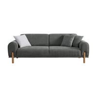 2 Sitzer SOFA Adonis Webstoff Graugrün - Salbeigrün, Holz/Textil (185/81/93cm)