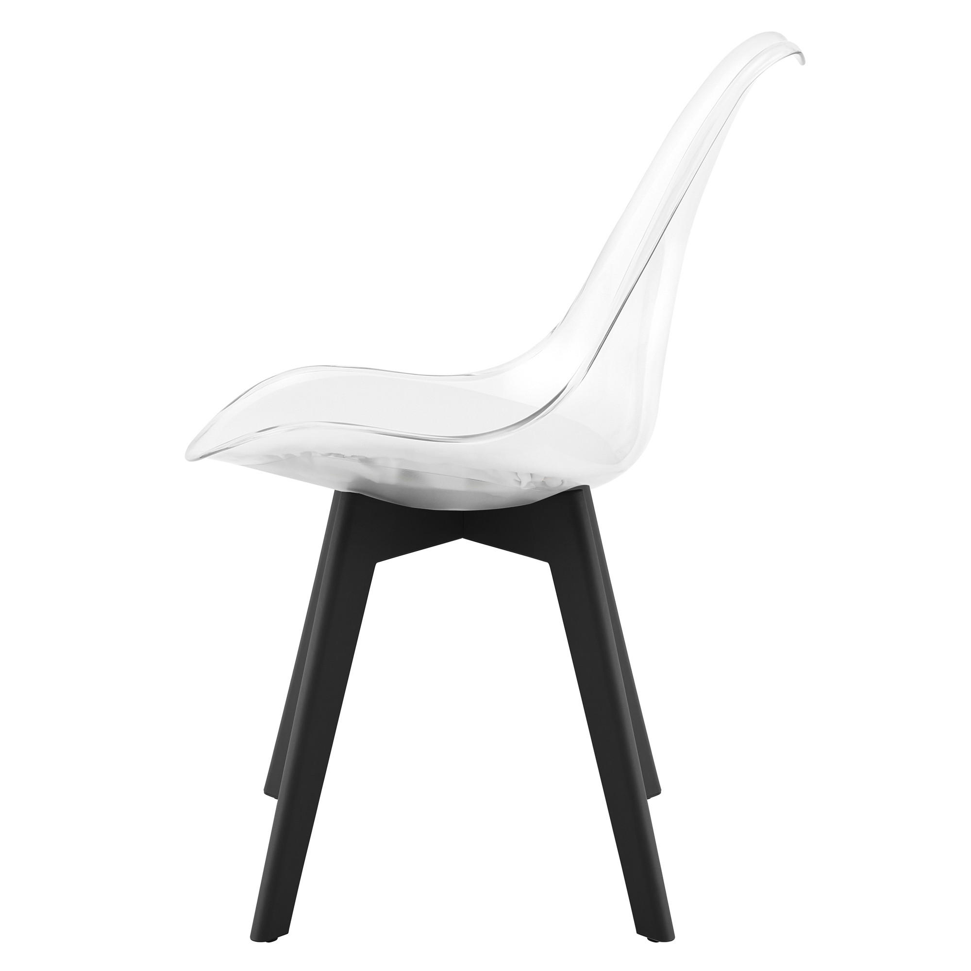 Valora Esszimmerstuhl Transparent 49x82x43 cm