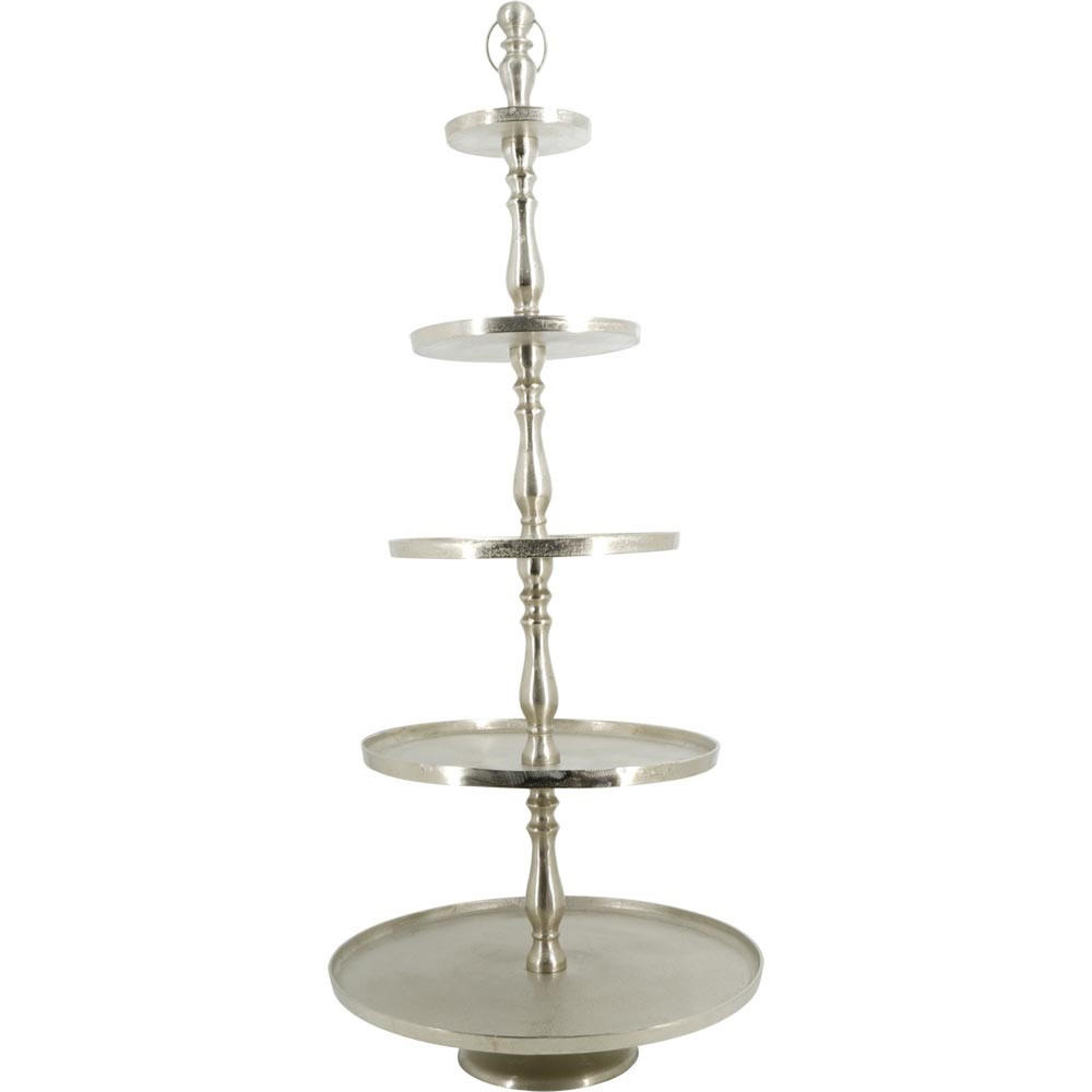 Lesli Living Etagere Silber 140 cm