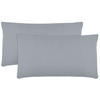 KISSENBEZUG, 2er-Set, 40x80 cm, 100% Baumwolle, Grau - Grau, Textil (40/80cm) - Zollner