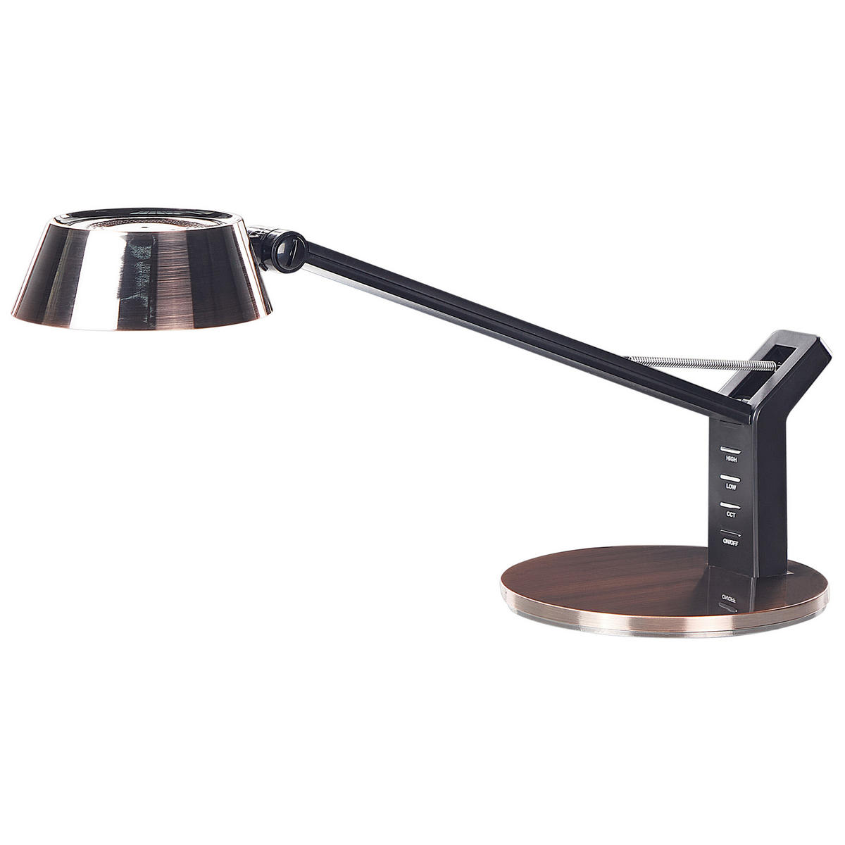 SCHREIBTISCHLAMPE Chamaeleon 17/17/40 cm - Kupferfarben, Metall (17/17/40cm) - Beliani