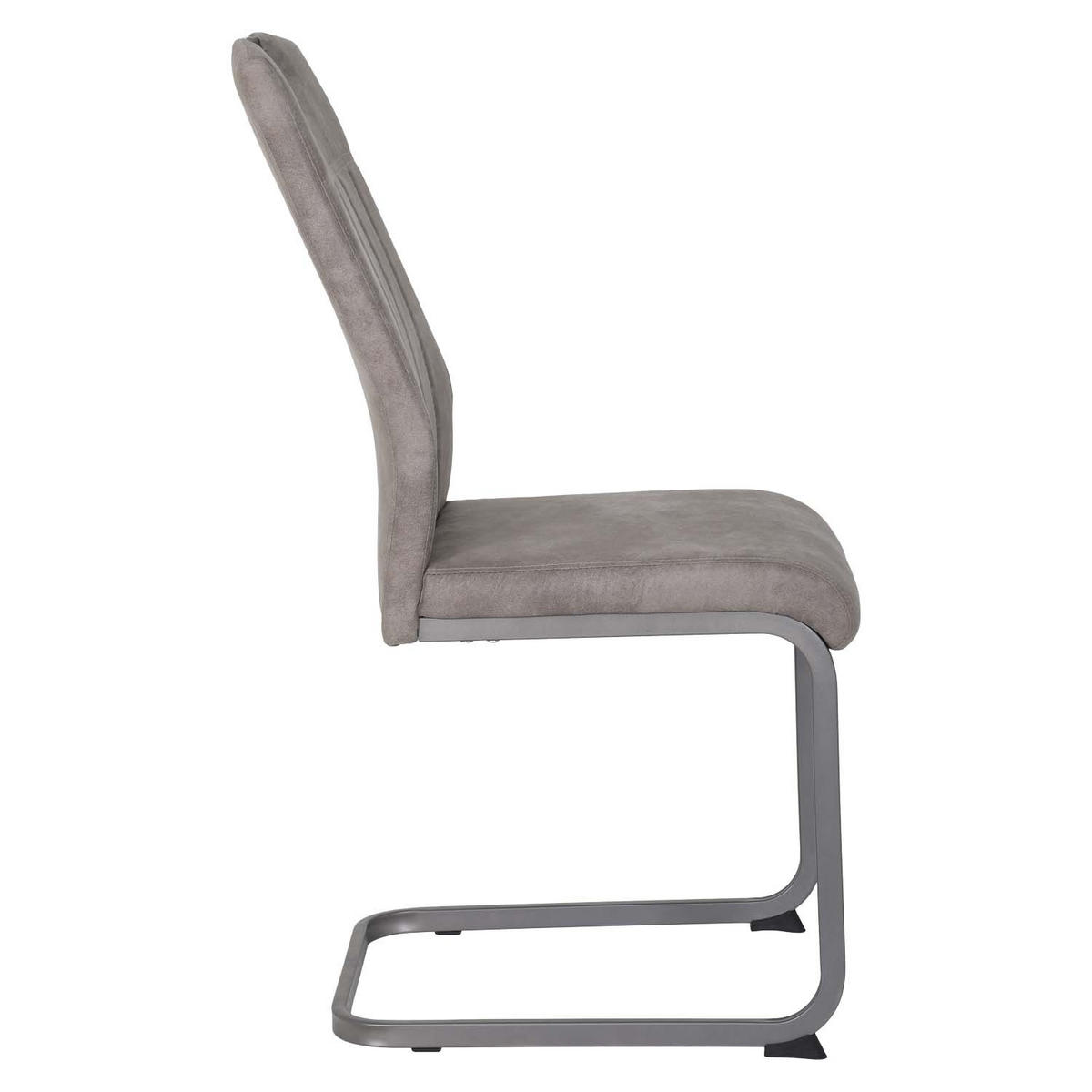 ESSGRUPPE Lucia, 5 tlg. - Tisch Artisan, 4 Stühle Grau - Eiche Artisan/Grau, Holzwerkstoff/Textil (140/76/90cm) - Möbel Stellbrink