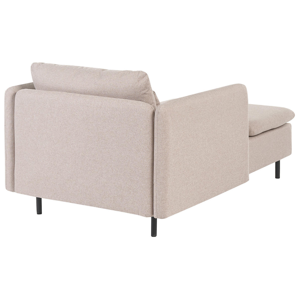 ČALOUNĚNÉ LEHÁTKO CHAISE LONGUE Látka Béžové Egeris - béžová, textil (87/80/149cm) - Beliani