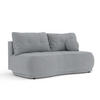 SCHLAFSOFA Cirrus Grau Plüschstoff - Schwarz/Grau, Holz/Holzwerkstoff (206/95/105cm) - Maison de Reve