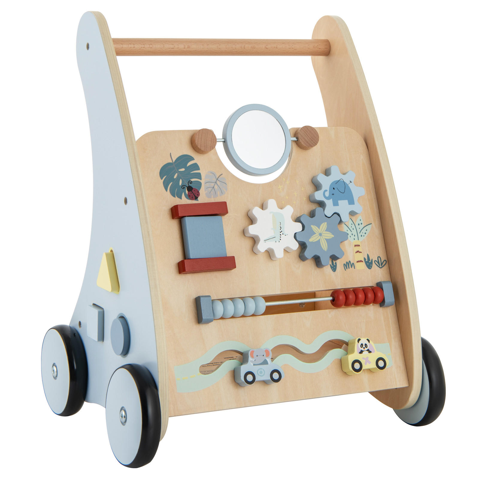 BABY-LAUFLERNHILFE blau - Blau, Holzwerkstoff (31/46/35cm) - COSTWAY