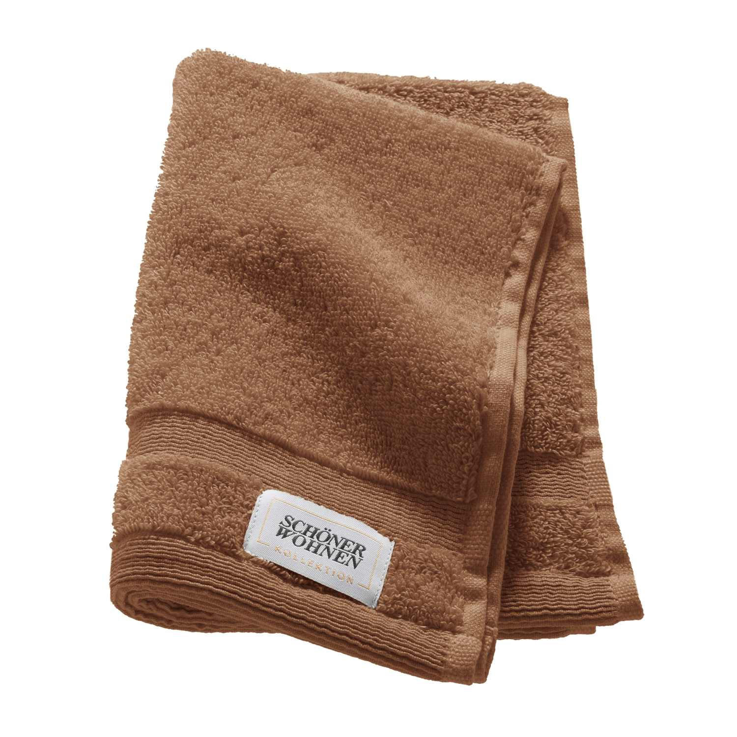 GÄSTEHANDTUCH CUDDLY - Schlammfarben, Textil (30/50cm) - Schöner Wohnen