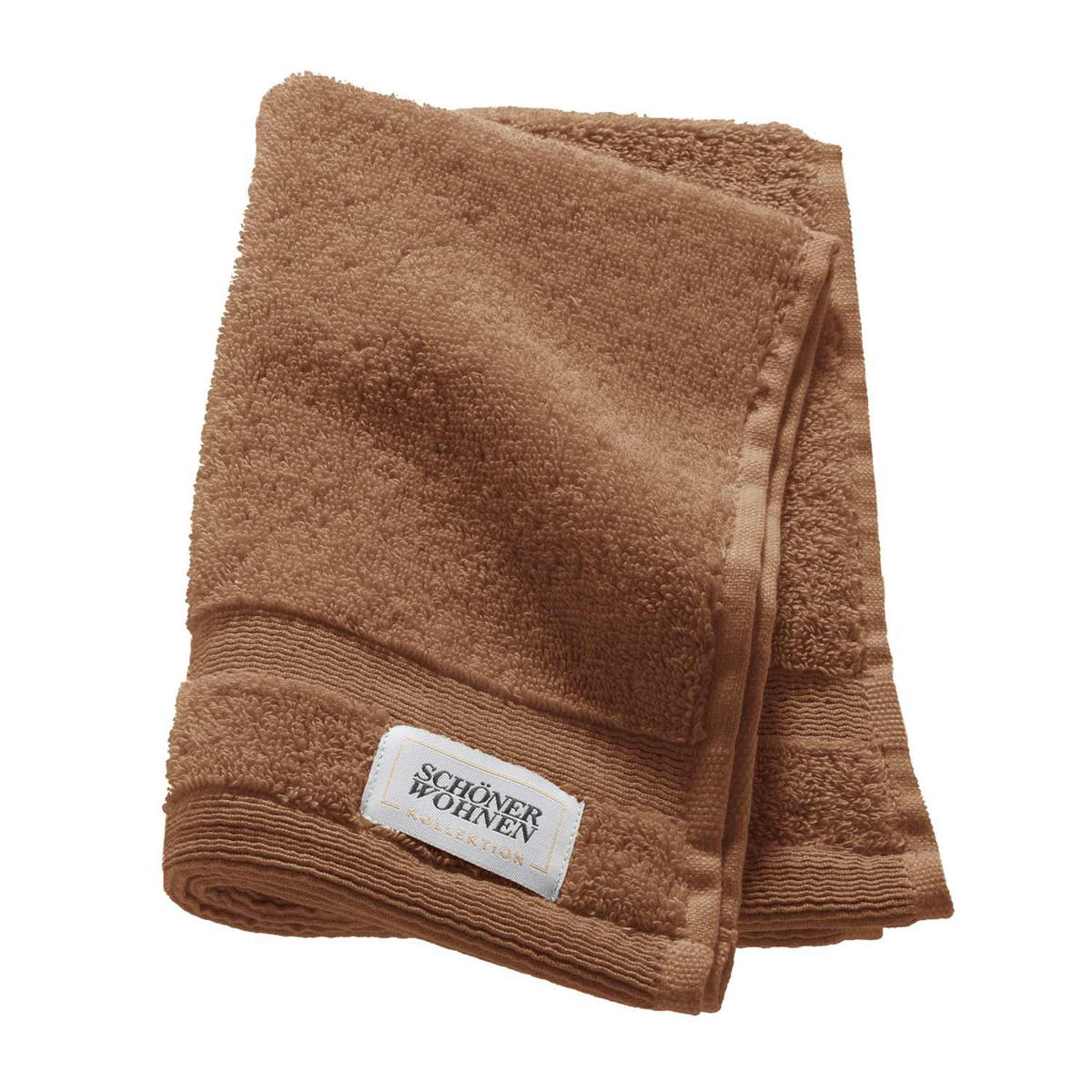 GÄSTEHANDTUCH CUDDLY - Schlammfarben, Textil (30/50cm) - Schöner Wohnen