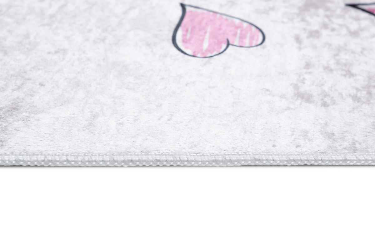 TEPPICH EMMA Grau 120/170 cm - Grau, Kunststoff (120/170cm) - Tapiso