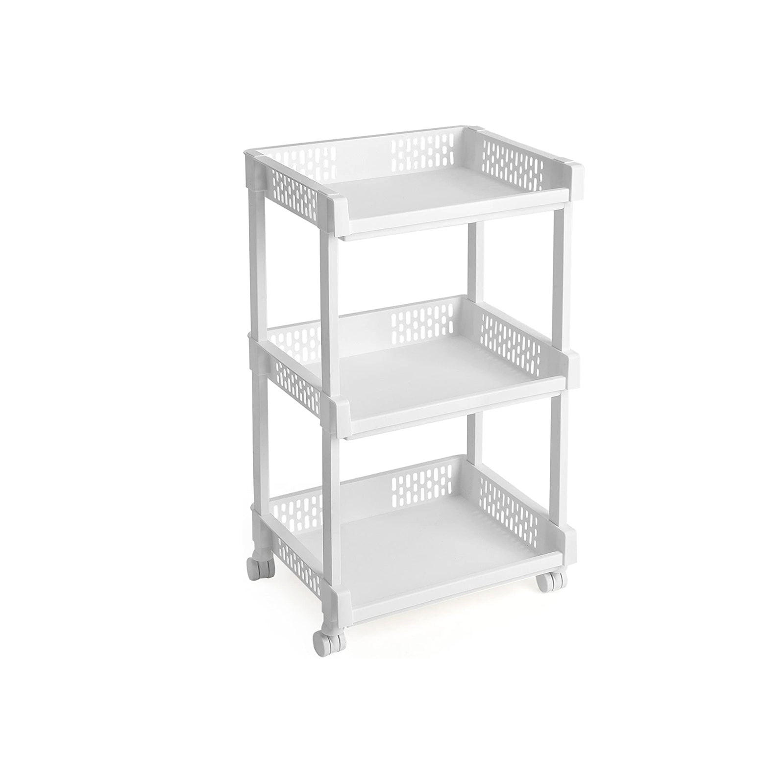ROLLWAGEN - Weiß, Kunststoff (28/61/36.5cm) - Hansiro