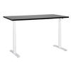 HÖHENVERSTELLBARER SCHREIBTISCH Elektrisch 160/72 cm Schwarz Destin IV - Schwarz/Weiß, Holzwerkstoff (72/160/67cm) - Beliani