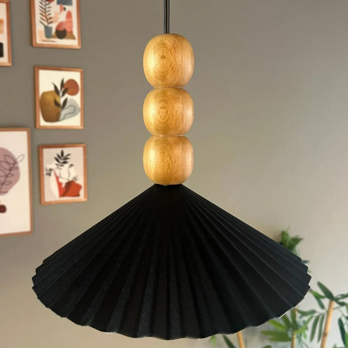 PENDELLEUCHTE WMAvilla - Schwarz, Metall (25/25/16cm) - Bamyum