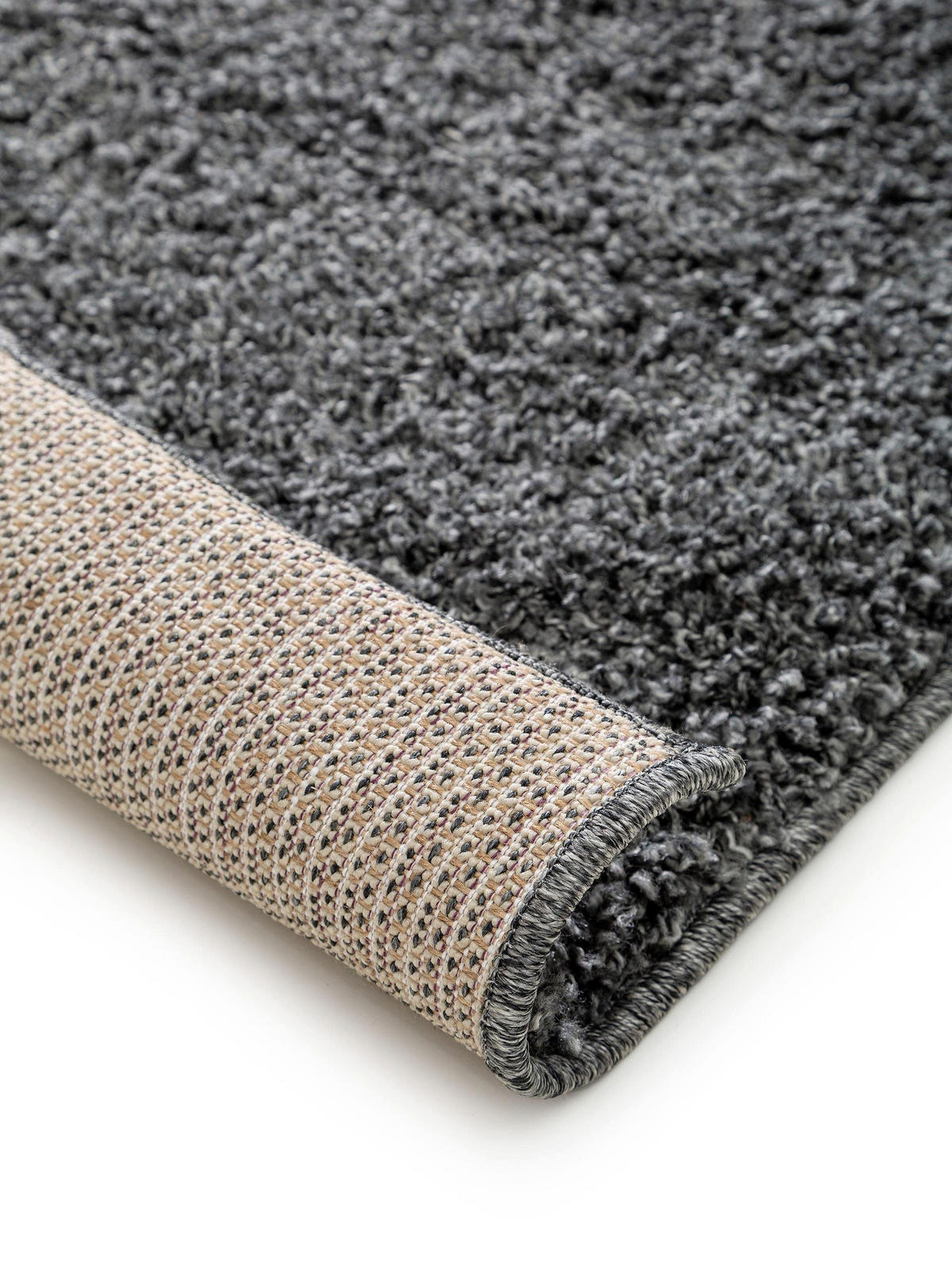 HOCHFLORTEPPICH Soho Grau 80x250 cm - Grau, Kunststoff (80/250cm) - benuta