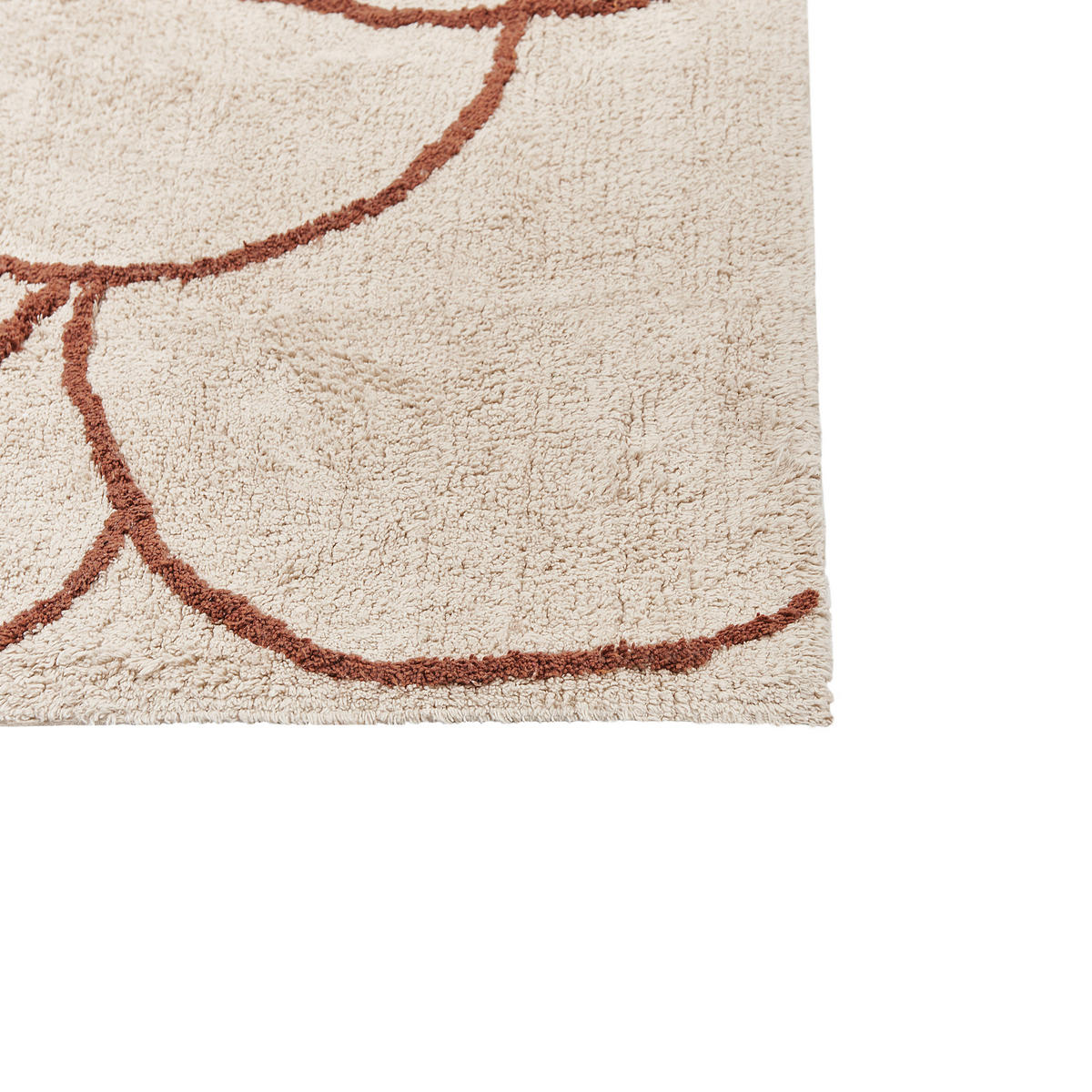 KURZFLOR-TEPPICH Avdan 200/200 cm - Beige, Textil (200/200cm) - Beliani