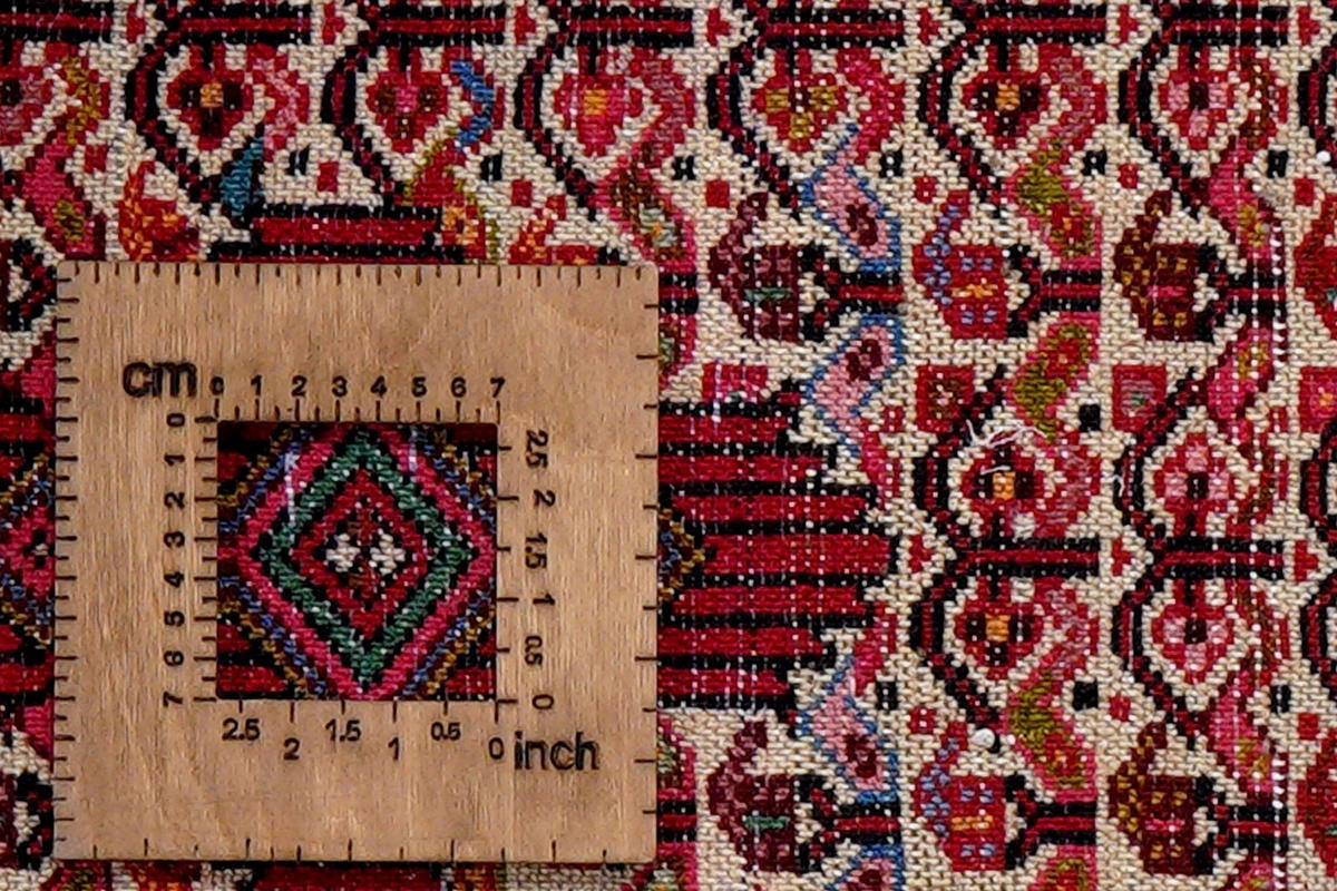 ORIENTTEPPICH handgeknüpft Assadabad Beige, Rot 99/67 cm Schurwolle - Beige/Rot, Textil (67/99cm) - Looma