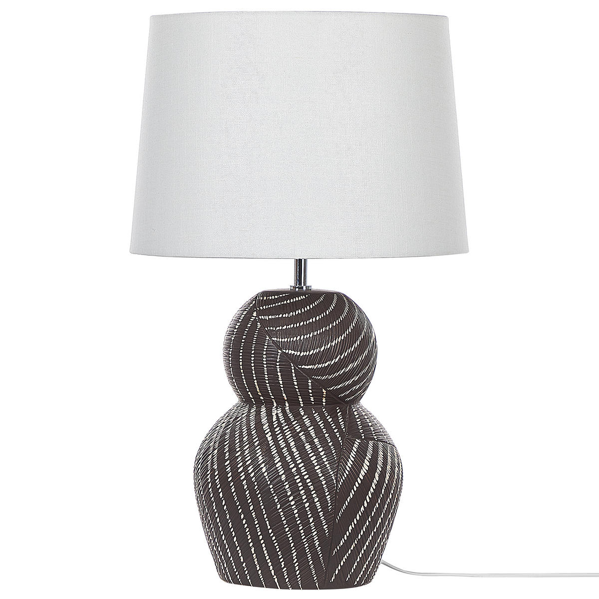 TISCHLAMPE Guapore 38/38/63 cm - Schwarz, Keramik (38/38/63cm) - Beliani