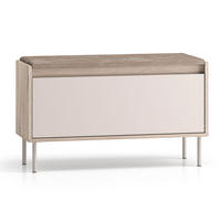 SITZBANK Voco Cashmere / Eiche Cremona Terrakotta 90 / 34 / 55cm - Kaschmir/Hellbraun, Holz/Holzwerkstoff (90/55/34cm) - Feldmann-Wohnen