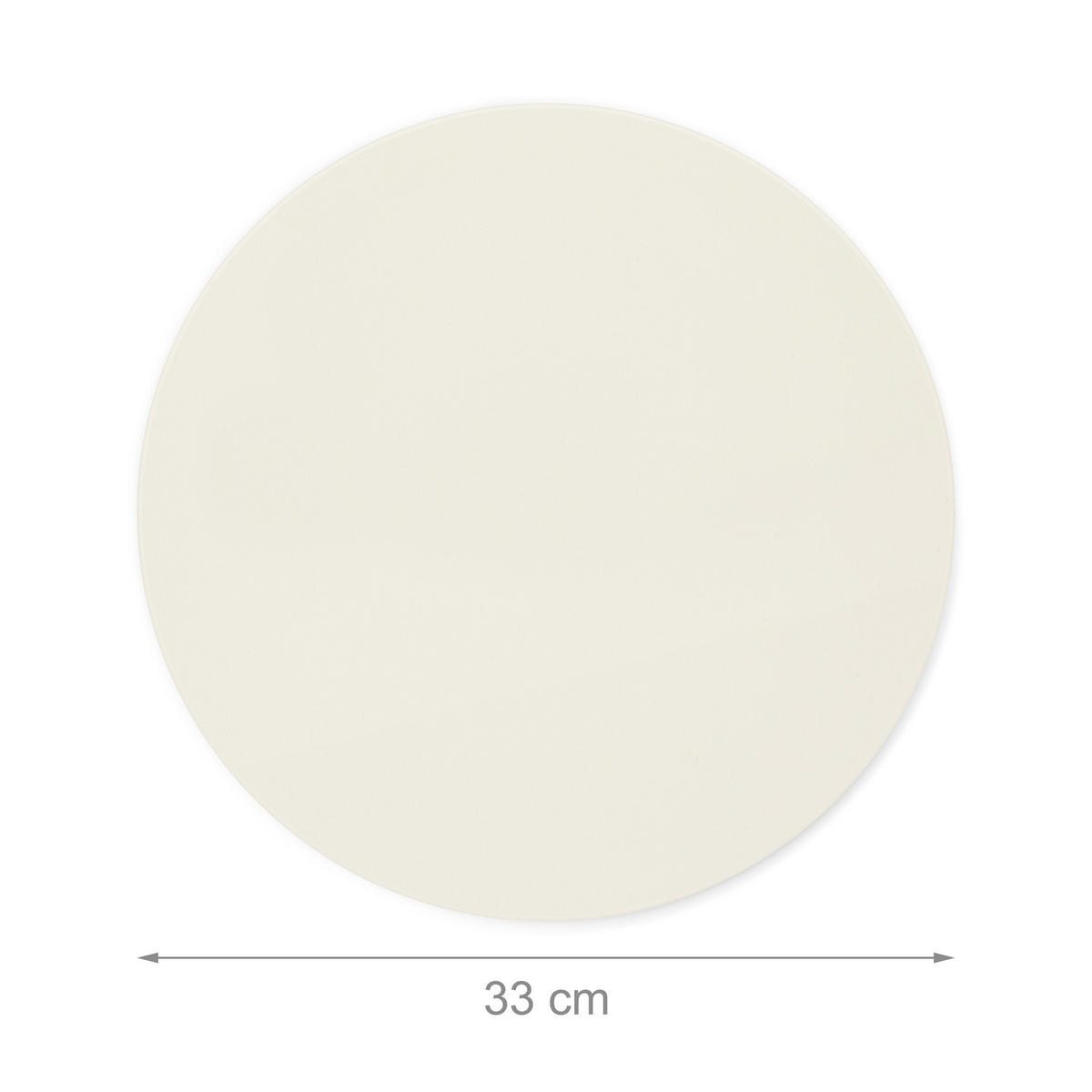 PIZZASTEIN - Creme, Stein (33/1/33cm) - Relaxdays