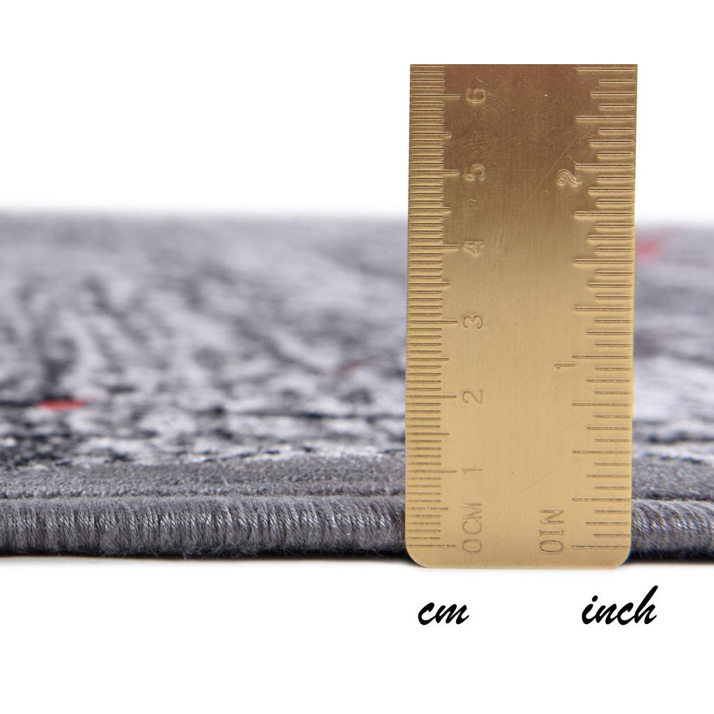 Thumbnail - Gino Falcone Flachwebeteppich, Rot, Textil, Abstrakt, Rechteckig, 75x150 cm, für Fußbodenheizung geeignet, Teppiche & Bö...