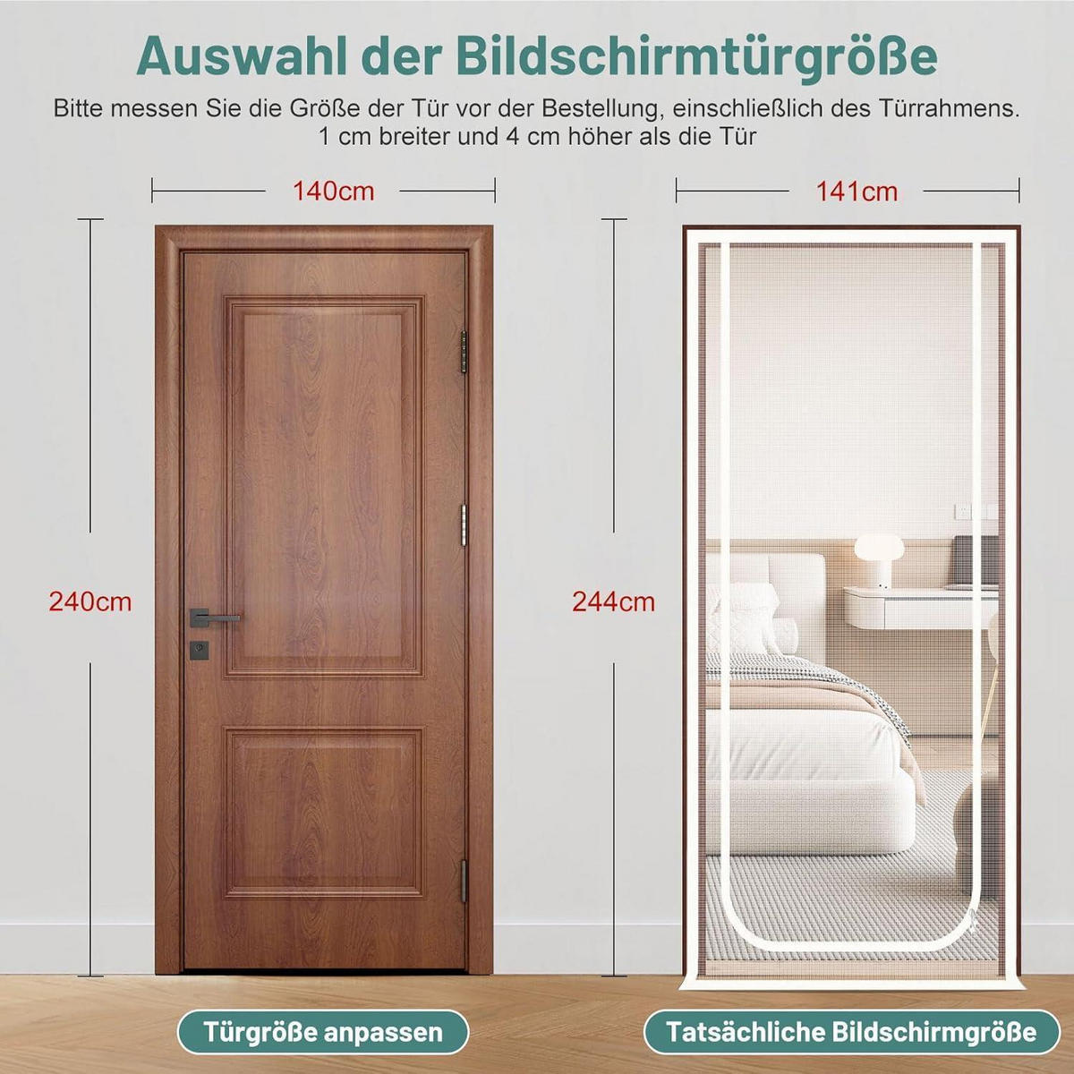 KATZENGITTERTÜR 140 x 240 cm verstärkt weiß - Weiß, Kunststoff (20/30/3cm)