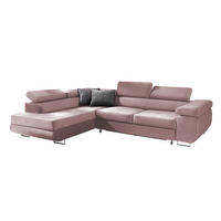 ECKSOFA Wilson 4 Sitzplätze Rose - Pink, Holzwerkstoff (271/201cm) - Petits-meubles