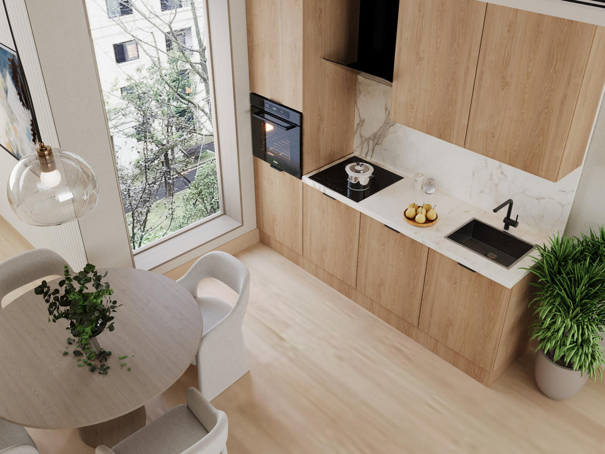 KÜCHENZEILE 240 cm Livaro – KU-S27 – Sonoma Eiche - Sonoma Eiche, Holzwerkstoff (240/247/60cm) - hi-markt