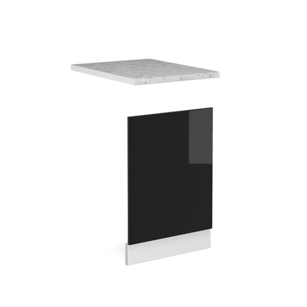 FRONTPANEL R-Line, Svart högblank/Vit, 45 cm AP marmor Svart högglans, Vit 67.4/45/60 cm