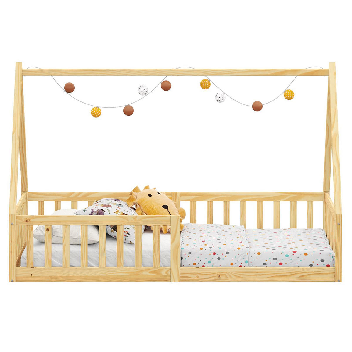 HAUSBETT NICOLAS 90x200 cm natur - Naturfarben, Holz (90/200cm) - IDIMEX