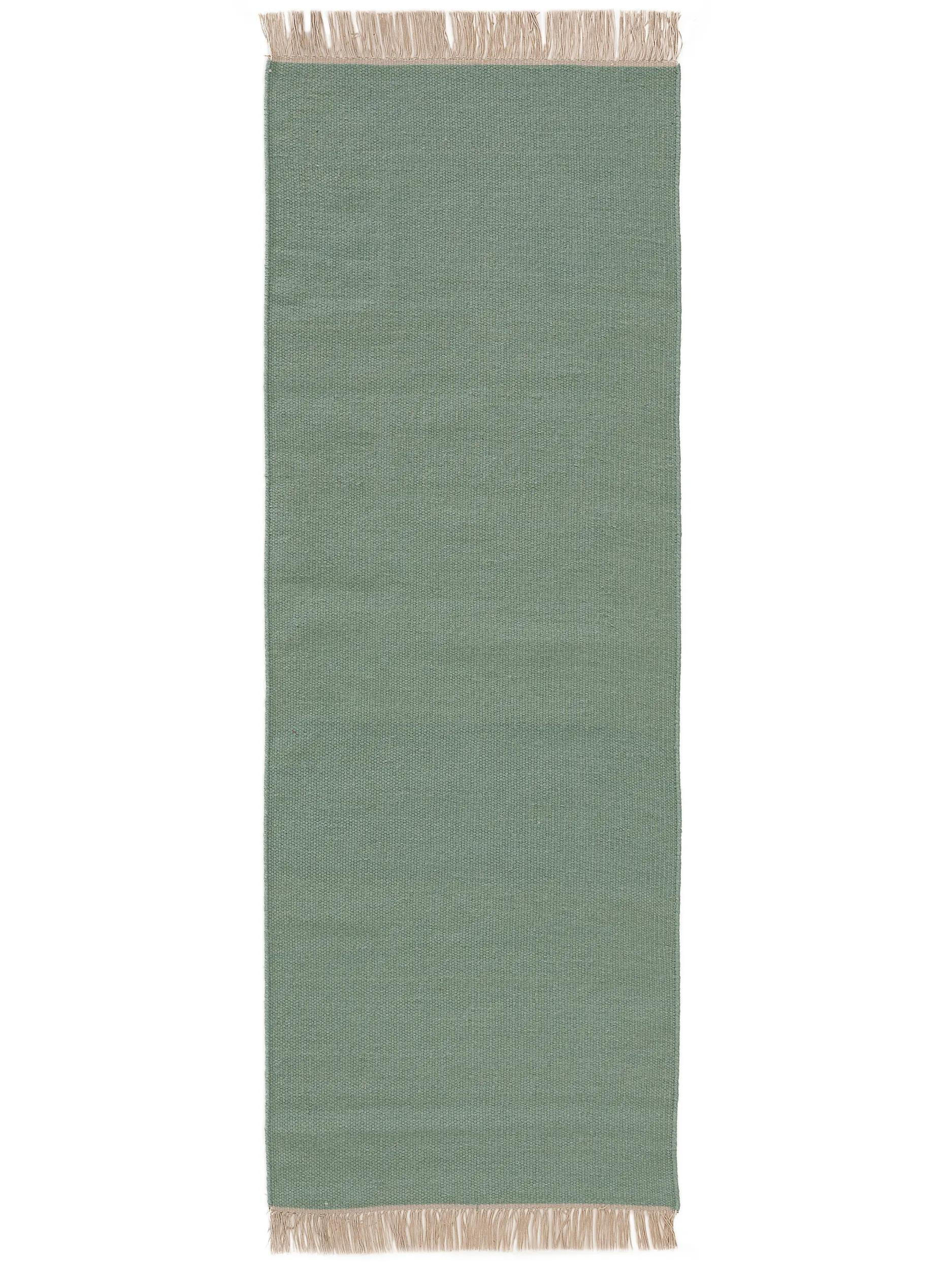 benuta Teppich Hellgrün 70x200 cm