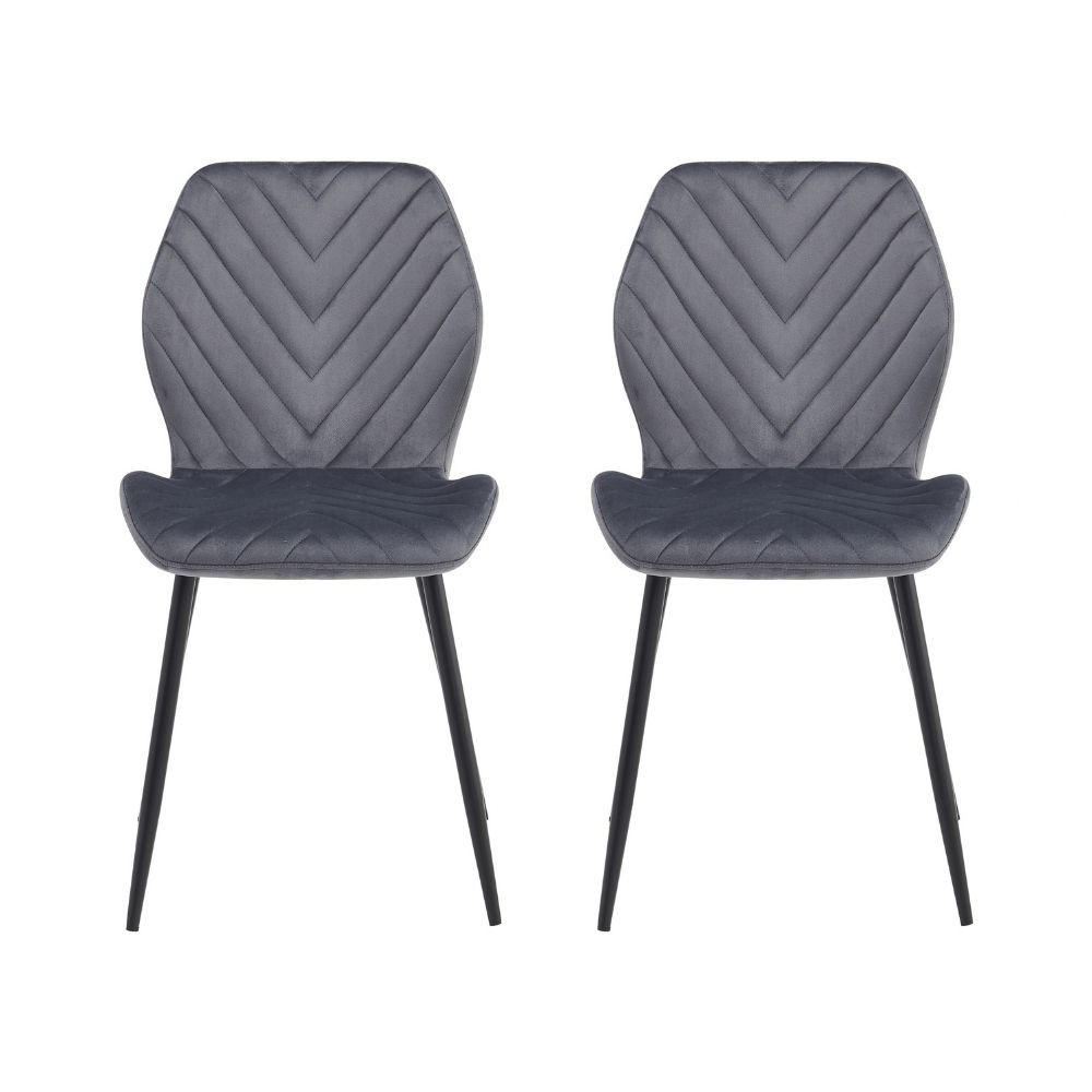 AN Furniture Store Stühle Grau 48x86x41 cm