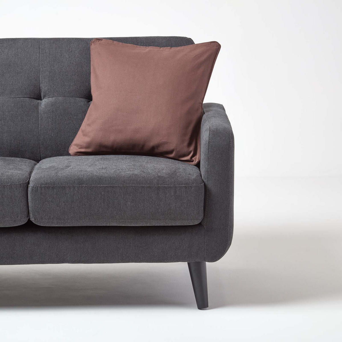 KISSENHÜLLE braun 45/45 cm, 100% Baumwolle - Braun, Textil (45/45cm) - Homescapes