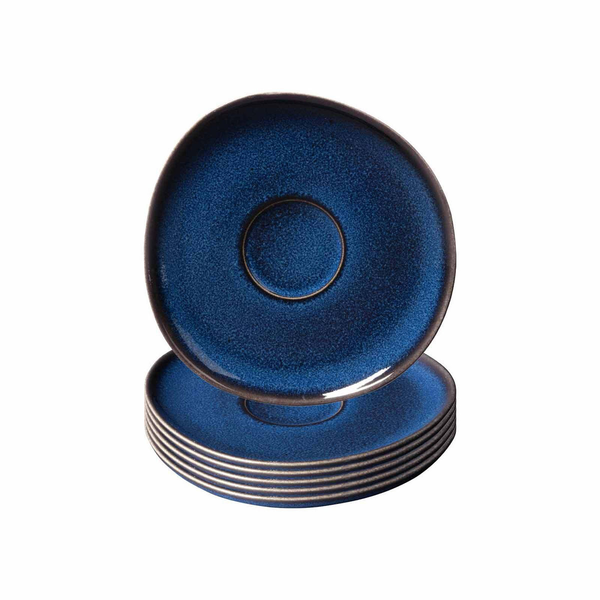 KAFFEEUNTERTASSEN Lave Bleu ø 15,2 cm 6er Set - Blau, Keramik (15.2cm) - like.Villeroy & Boch