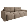 SCHLAFSOFA Sandy - Hellbraun/Schwarz, Holz/Kunststoff (232/94/121cm) - MIRJAN24