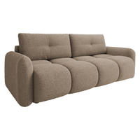 SCHLAFSOFA Sandy - Hellbraun/Schwarz, Holz/Kunststoff (232/94/121cm) - MIRJAN24