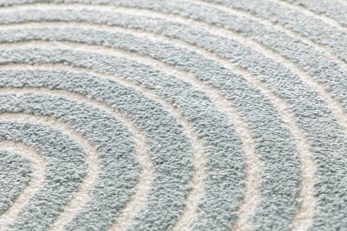 TEPPICH sehr weich mit Relief-Effekt blau - Blau, Textil (120/170cm) - AFK Living
