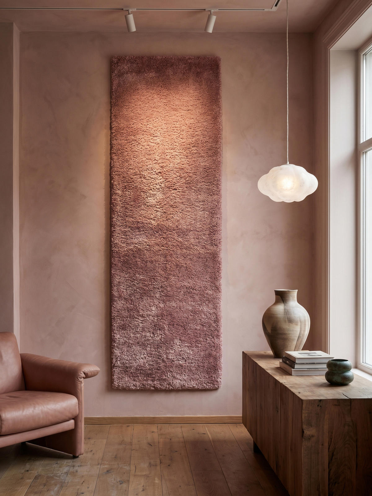 TEPPICH Hochflor Shaggy Einfarbig Weich Flauschig Waschbar Läufer Rosa 80x250 cm – SALZACH - Rosa, Textil (250/80cm) - KADIMA DESIGN