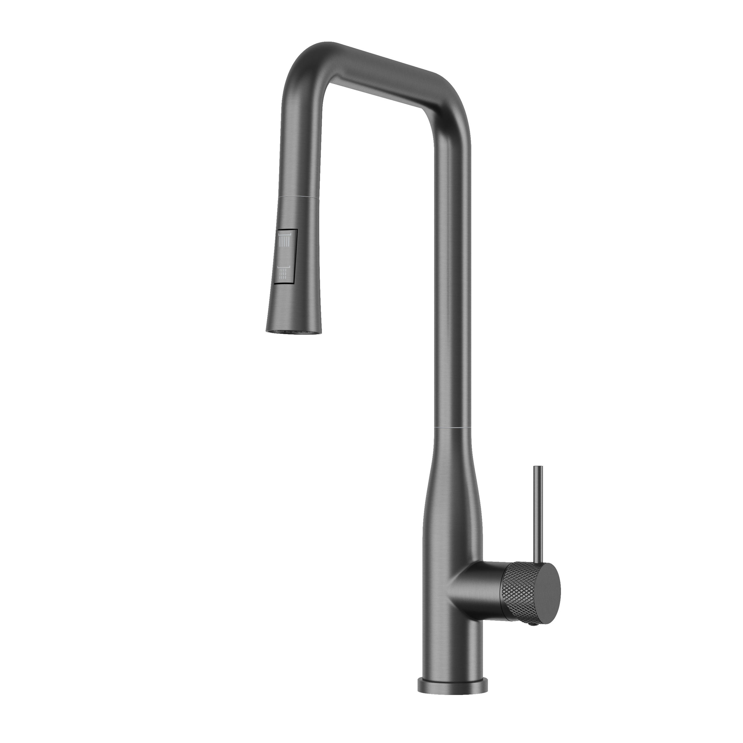 KÜCHENARMATUR Vector Gun Grey - Grau, Metall (27/46/27cm) - Granitan