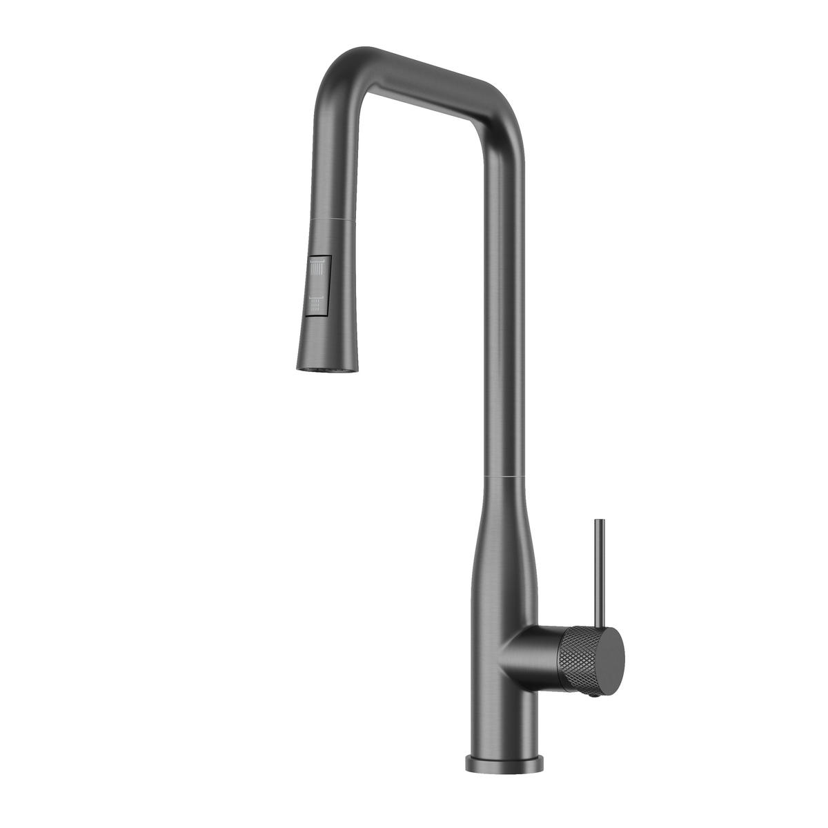 KÜCHENARMATUR Vector Gun Grey - Grau, Metall (27/46/27cm) - Granitan