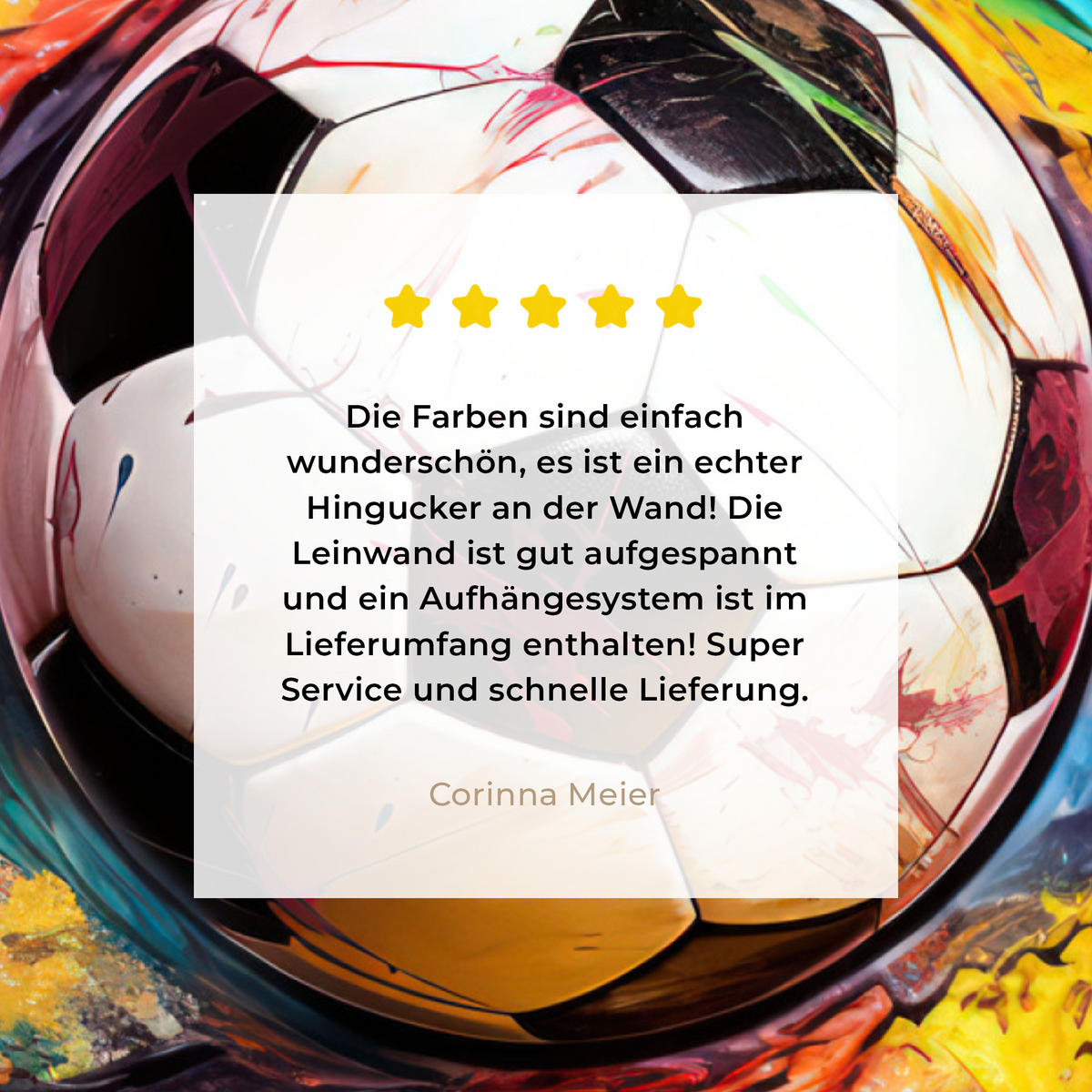 LEINWANDBILD Fußball - Farbe - Farben - Schwarz - Weiß 30x40 cm - Weiß, Textil (30/40cm) - MuchoWow