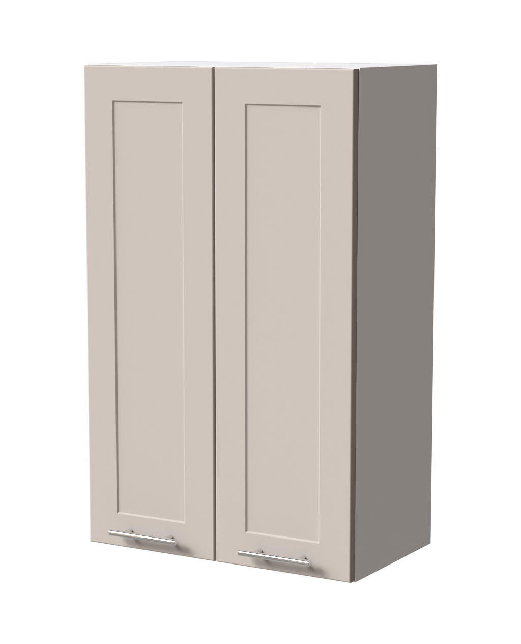 HÄNGESCHRANK Oslo W4/60 Weiß / Kaschmir Matt 60 / 32,5 / 96cm - Kaschmir/Weiß, Holz/Holzwerkstoff (60/96/32.5cm) - Feldmann-Wohnen