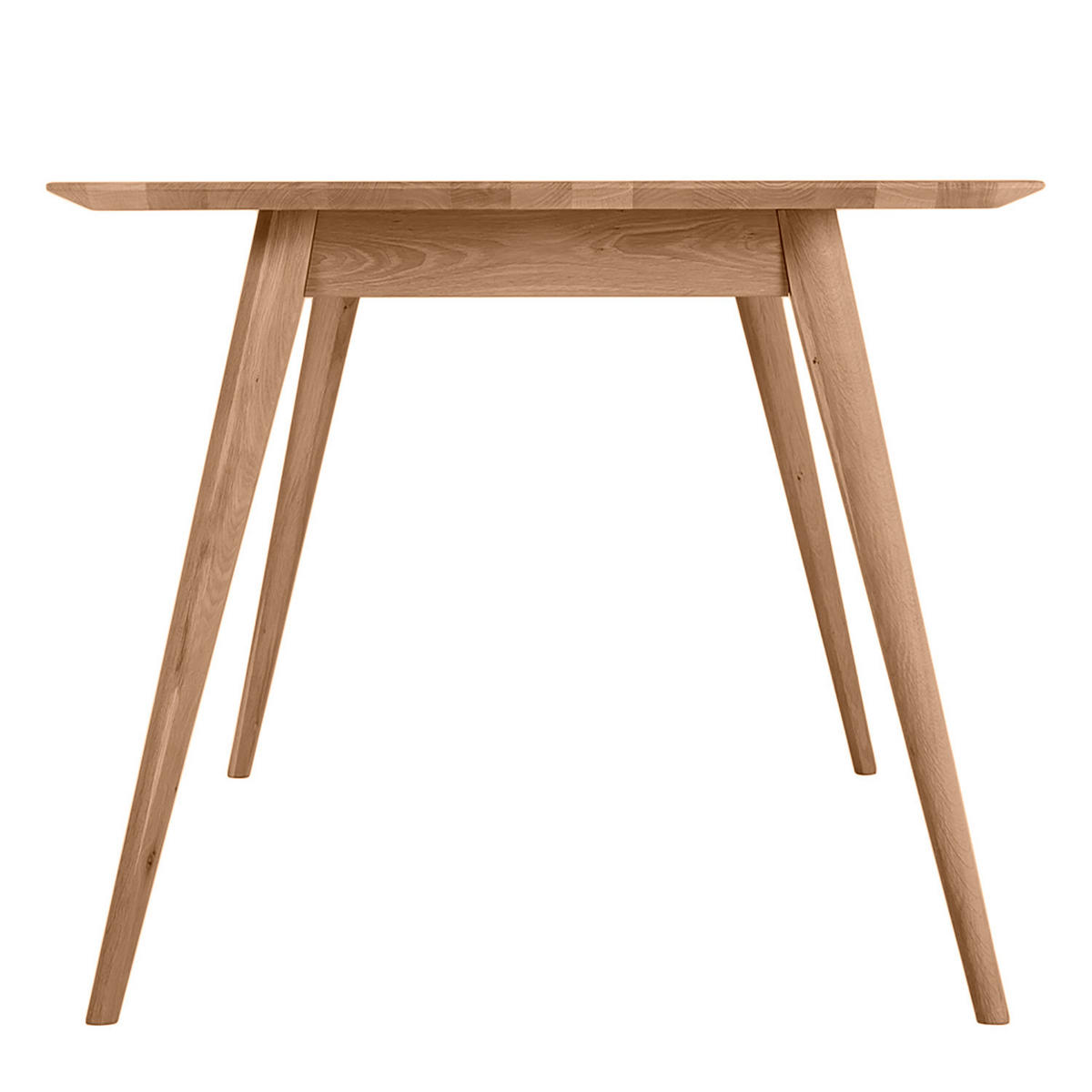 ESSTISCH - Massivholz - Eichefarben, Holz (90/200/75cm) - home24