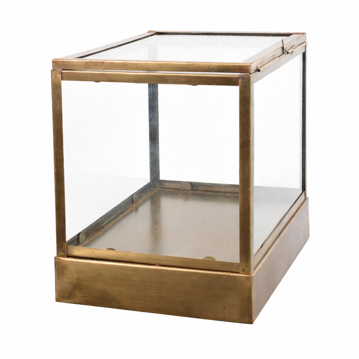 DISPLAYBOX Vitrine Messing - Messingfarben, Metall (30/27/20cm) - LOFT42