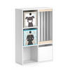 KINDERREGAL Luigi Weiß 72 x 107.8 cm mit 2 Faltboxen opt.4 - Beige/Weiß, Holzwerkstoff (29.2/107.8/72cm) - Vicco