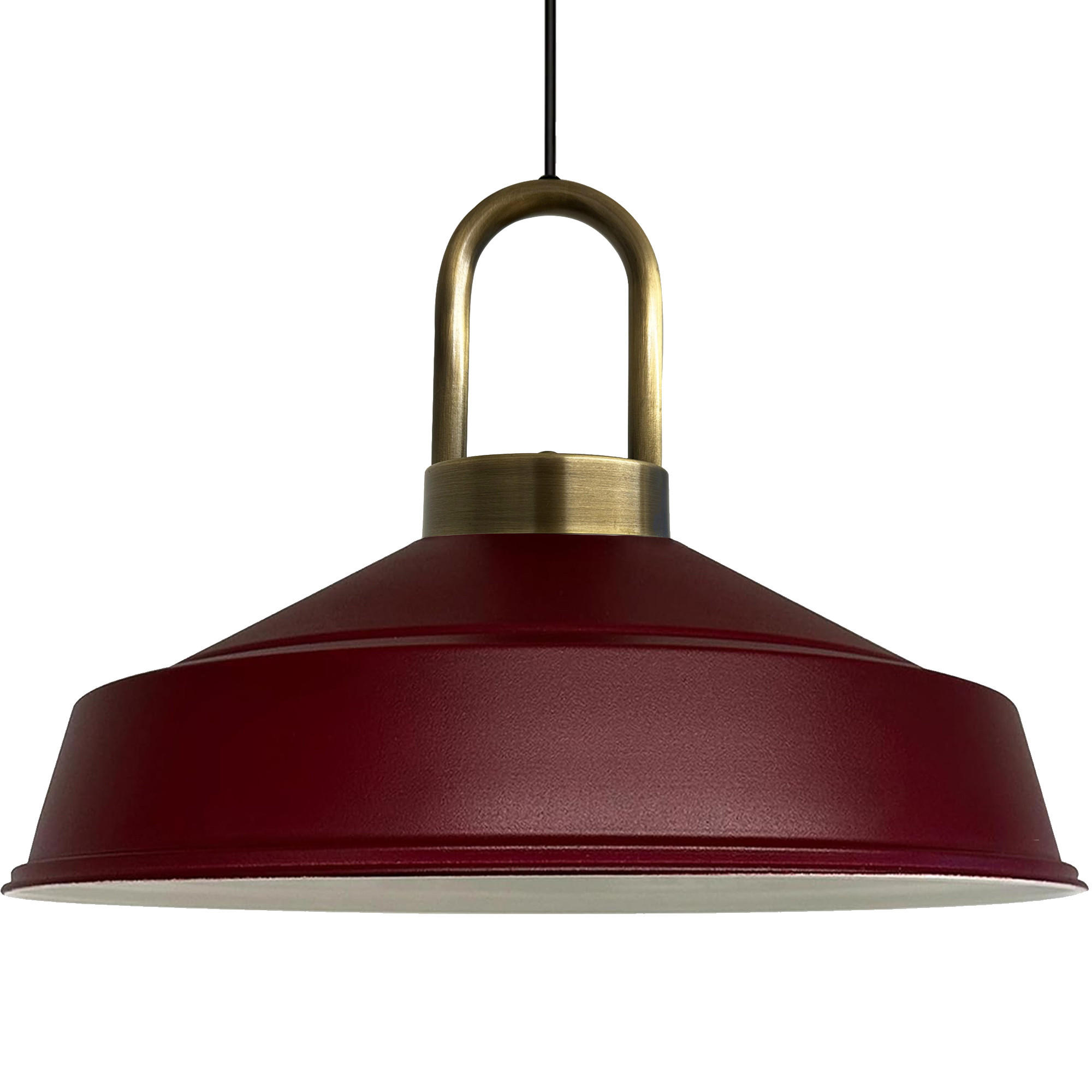 PENDELLEUCHTE Lockra - Bordeaux, Metall (40/40/32cm) - Bamyum