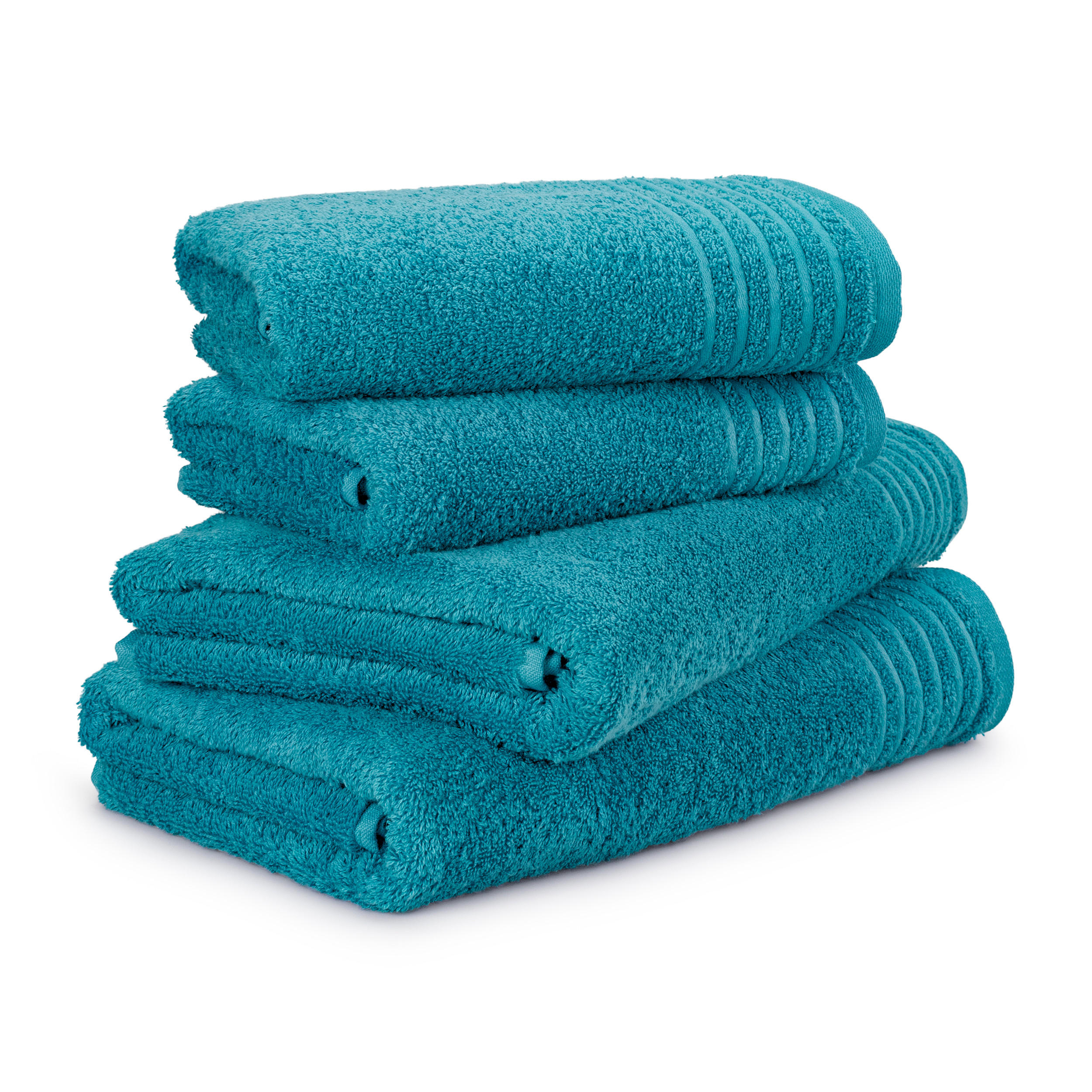 HANDTUCHSET NEW CLASSIC 4-TLG - Türkis, Textil (50/100cm) - MÖVE