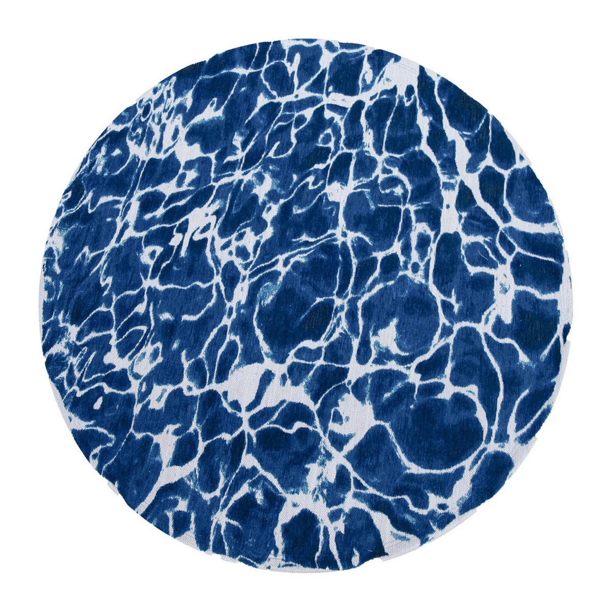 TEPPICH Surf Meditation 140/140 cm - Blau, Textil (140/140cm) - Louis De Poortere