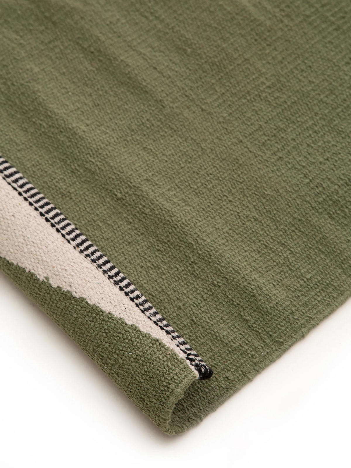 BAUMWOLLTEPPICH Lenny Grün 160x230 cm - Grün, Textil (160/230cm) - benuta Pop