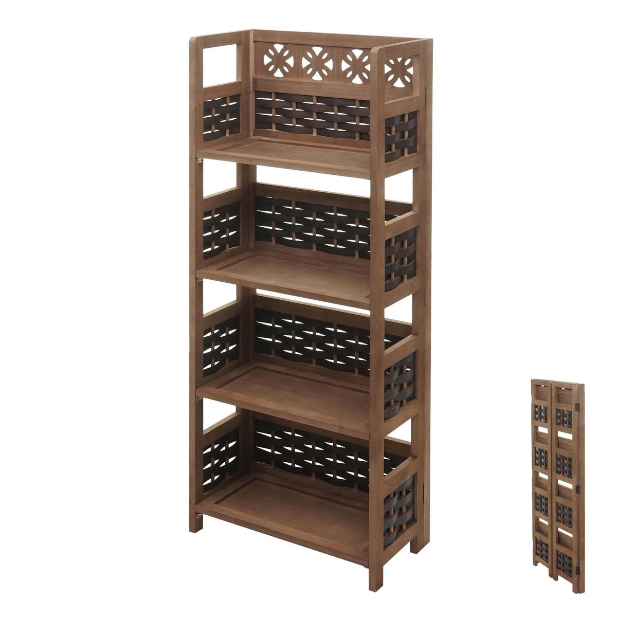 REGAL Dunkelbraun - Dunkelbraun, Holz (43/110/23cm) - MCW