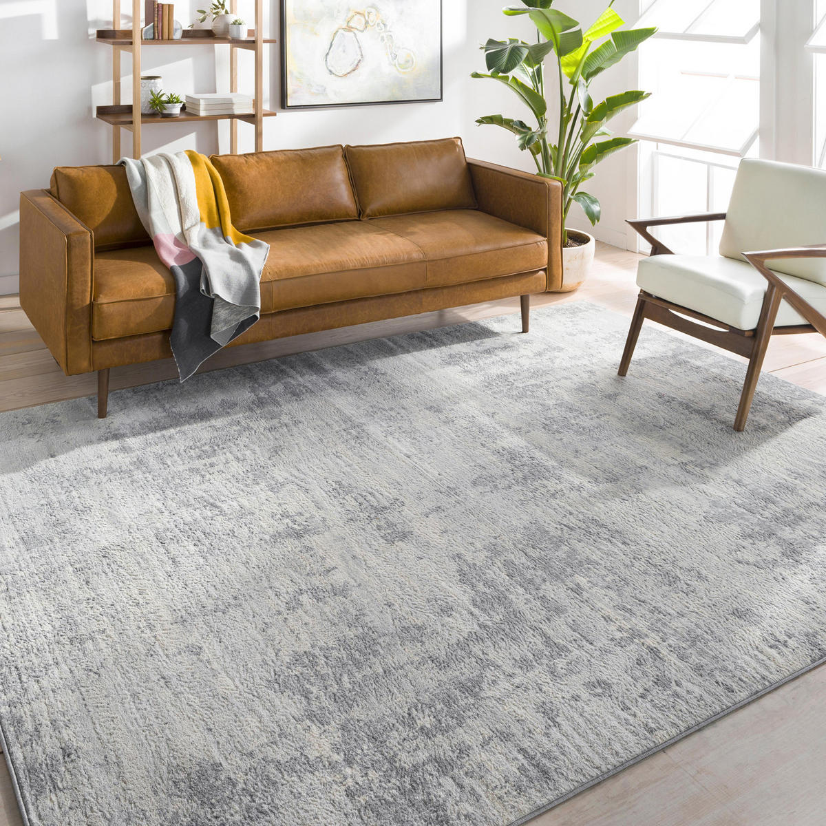 KURZFLORTEPPICH 120x170 cm Grau - Grau, Naturmaterialien/Textil (140/200cm) - LIVABLISS