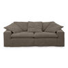 SOFA NETTA Braun Cord - Dunkelbraun/Braun, Birkenholz/Textil (226/90/116cm) - KAWOLA