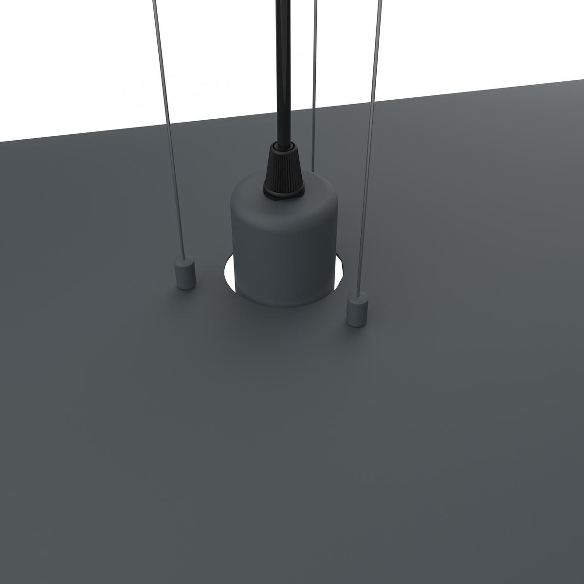 HÄNGELEUCHTE Piuma D90 - Anthrazit, Metall (90/90/120cm) - Lumicom